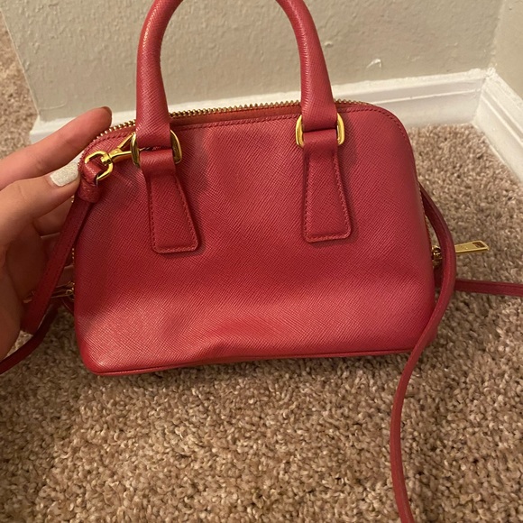 Prada Saffiano mini bag in “Peonia” - Picture 3 of 6